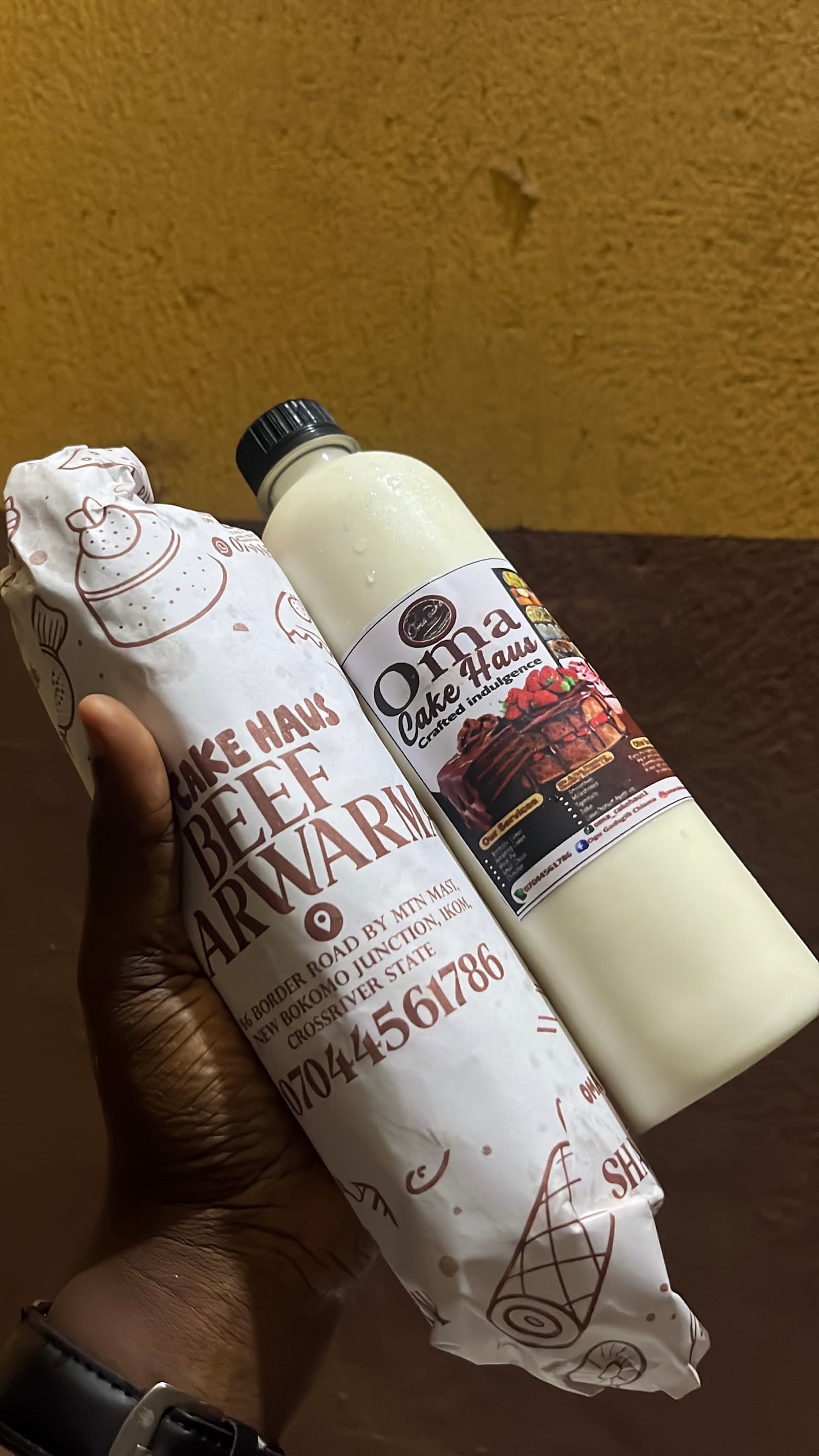 Shawarma and yoghurt