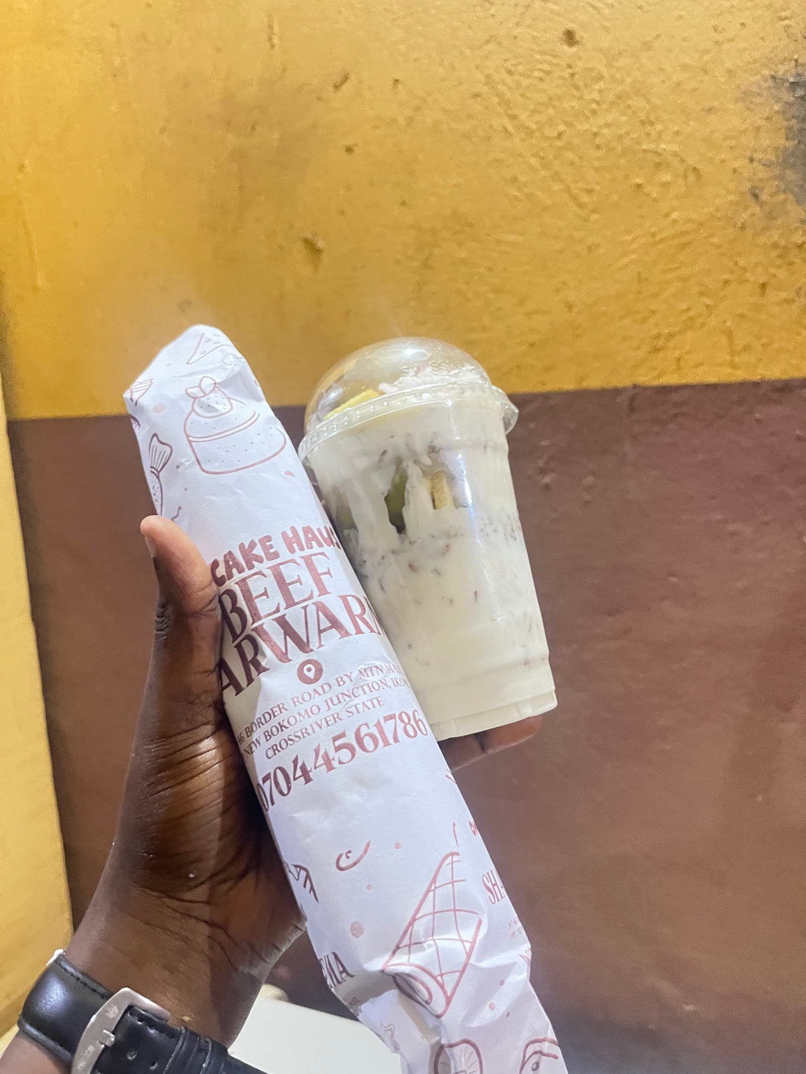 Shawarma and parfait