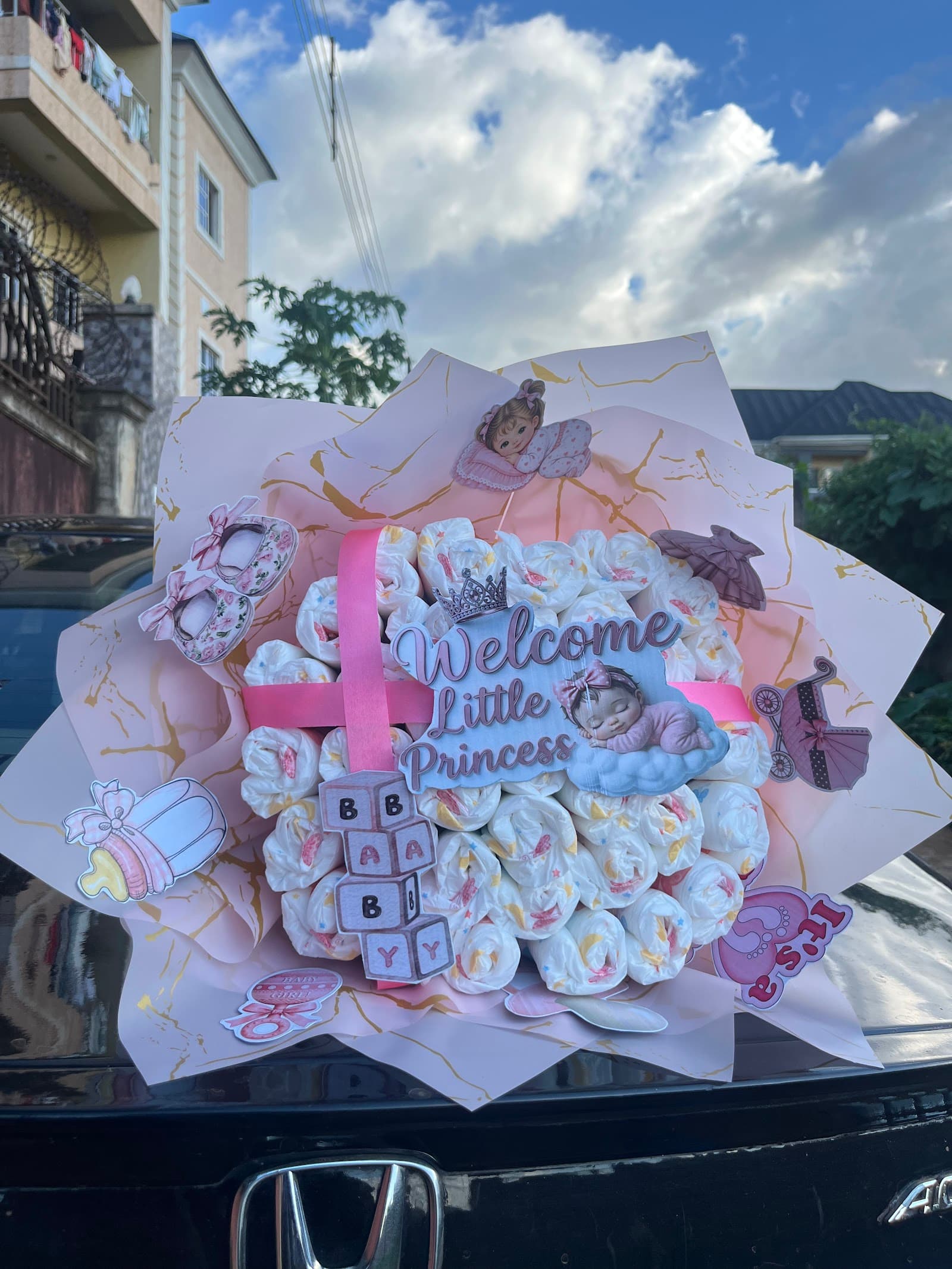 Baby welcome bouquet