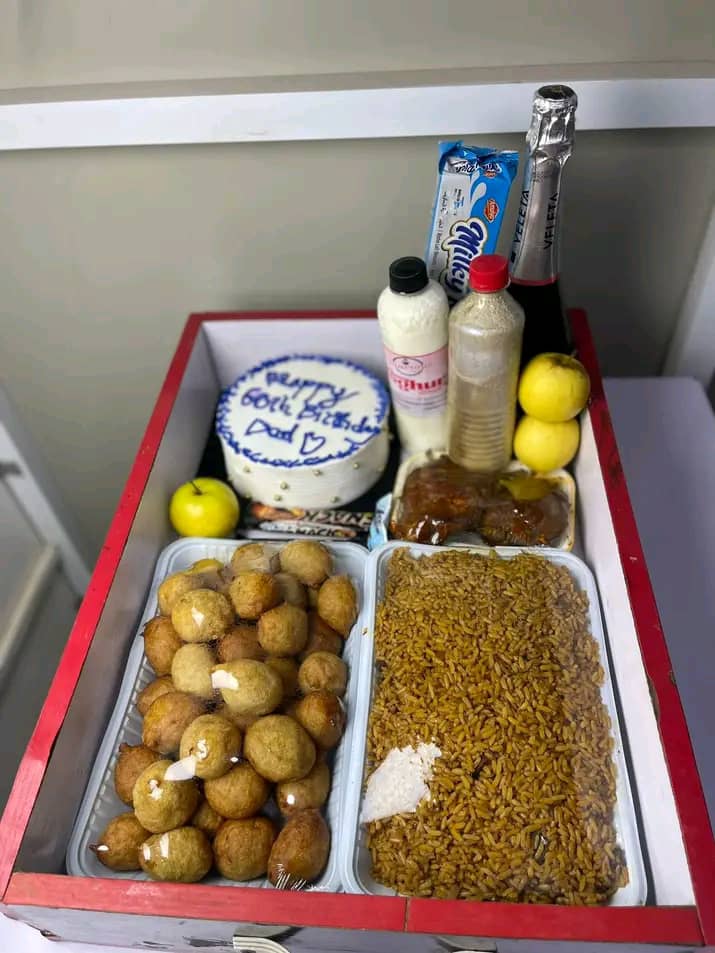 Birthday food tray